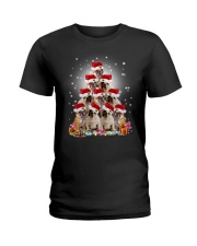 PHOEBE - Bulldog in party hat - 0911 - E14 Ladies T-Shirt thumbnail