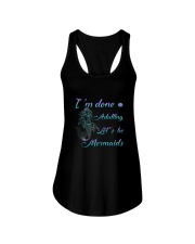 Mermaid Adult Ladies Flowy Tank front