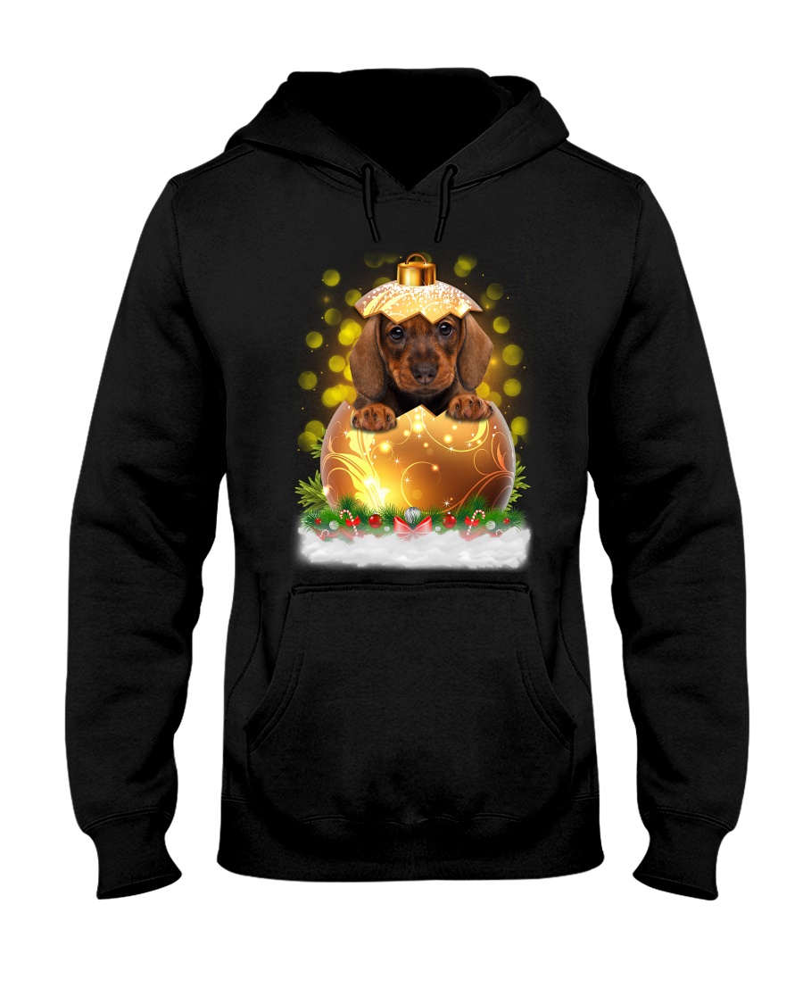 PHOEBE - Dachshund Ball Christmas - 2511 - 27 Hooded Sweatshirt