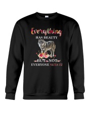 Everythings Beauty Wolf Crewneck Sweatshirt thumbnail