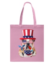 Independence Day Bulldog Tote Bag front