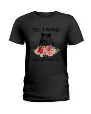 Just A Woman Hamster Ladies T-Shirt thumbnail