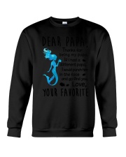 Dear Papa Mermaid Crewneck Sweatshirt thumbnail