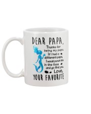 Dear Papa Mermaid Mug back