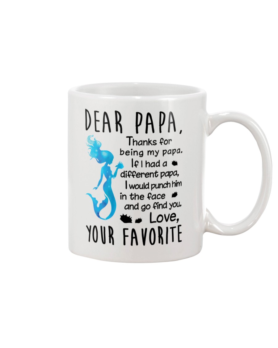 Dear Papa Mermaid Mug