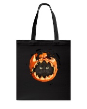 Black Cat In Pumpkin Tote Bag thumbnail