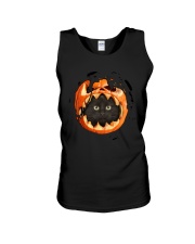 Black Cat In Pumpkin Unisex Tank thumbnail