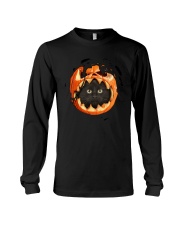 Black Cat In Pumpkin Long Sleeve Tee thumbnail