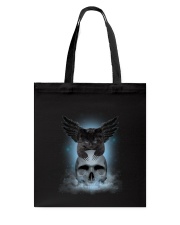 Black Cat Skull Tote Bag thumbnail