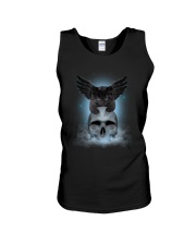 Black Cat Skull Unisex Tank thumbnail