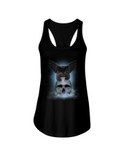 Black Cat Skull Ladies Flowy Tank thumbnail
