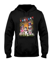 Siberian Husky America Hooded Sweatshirt thumbnail