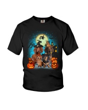 Dachshund Halloween Youth T-Shirt thumbnail