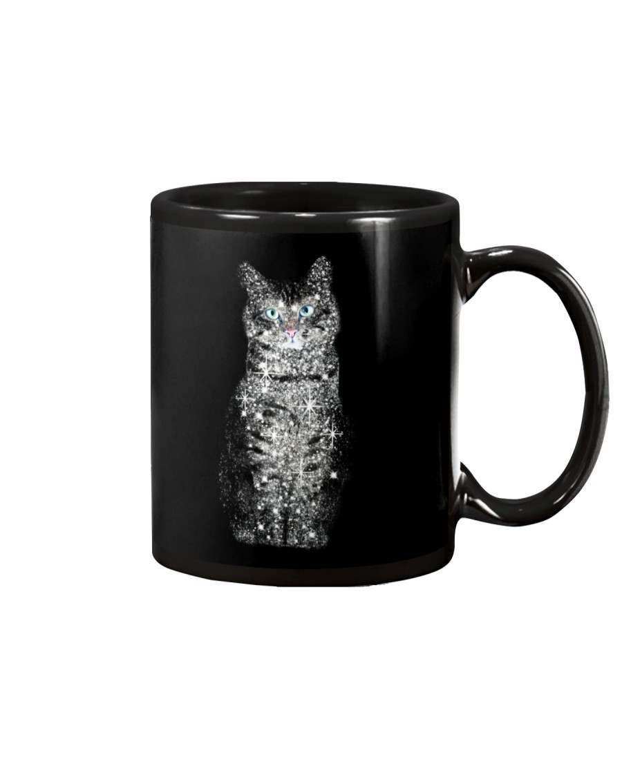 Cat Tropical Flowers Halloween Mug