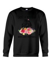 Just A Woman Mermaid Crewneck Sweatshirt thumbnail