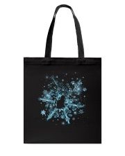 Snowflake Cat Pawprint Tote Bag thumbnail