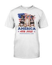 4th July Chihuahua Classic T-Shirt front