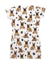 French Bulldog Pawprint All-over Dress back
