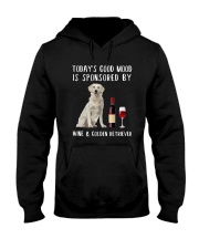 Good Mood Wine Golden Retriever Hooded Sweatshirt thumbnail