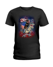 Dinosaur Rottweiler Ladies T-Shirt thumbnail