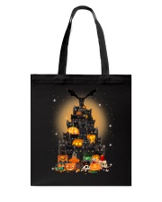 Black Cat Tree Halloween Tote Bag thumbnail