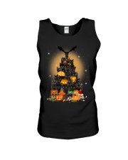 Black Cat Tree Halloween Unisex Tank thumbnail