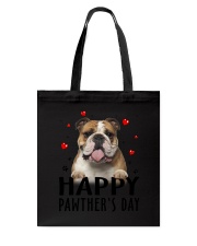 Bulldog Happy Pawther Day Tote Bag thumbnail
