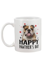 Bulldog Happy Pawther Day Mug back