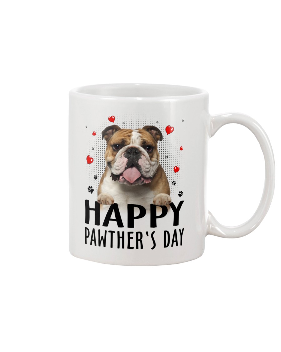 Bulldog Happy Pawther Day Mug