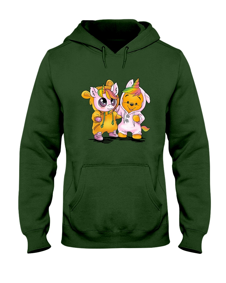 PHOEBE - Unicorn and pood - 0112 - 15 Hooded Sweatshirt