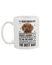 Human Dad Dachshund Mug back