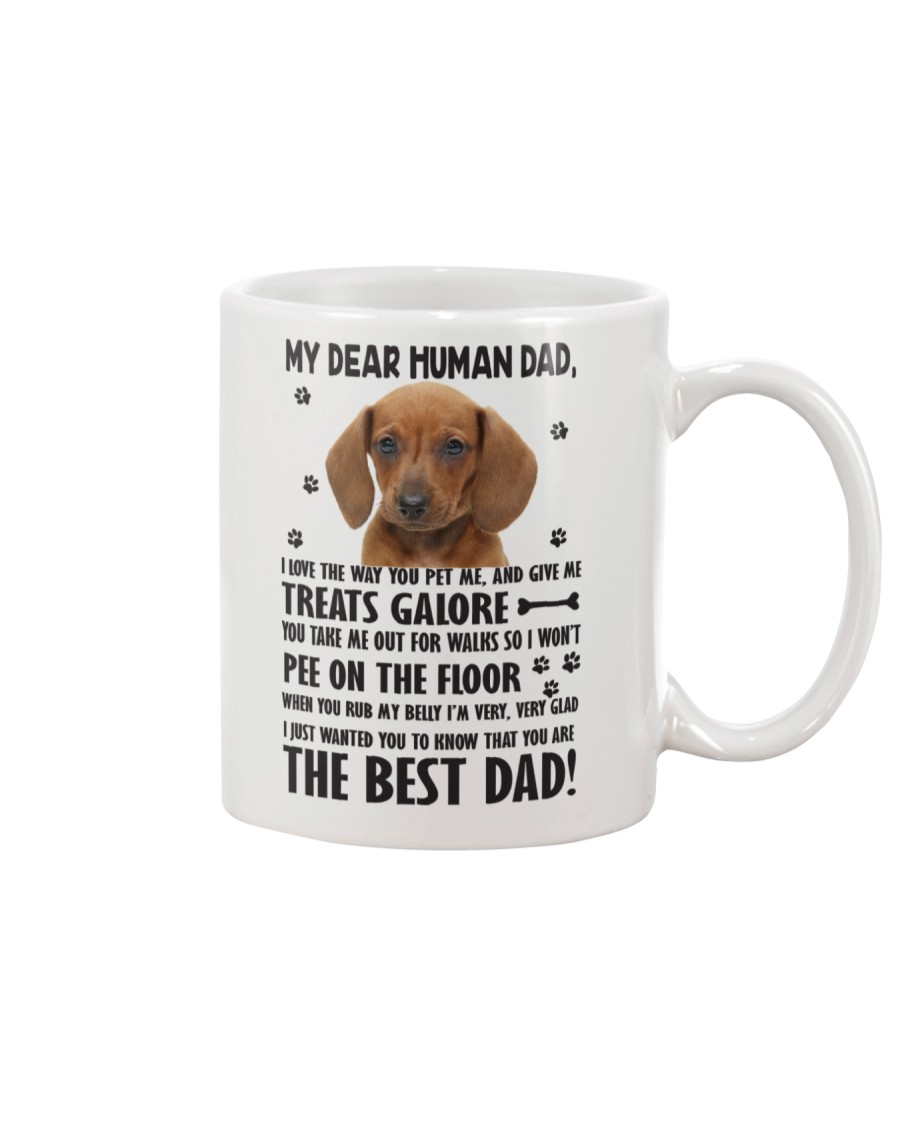 Human Dad Dachshund Mug