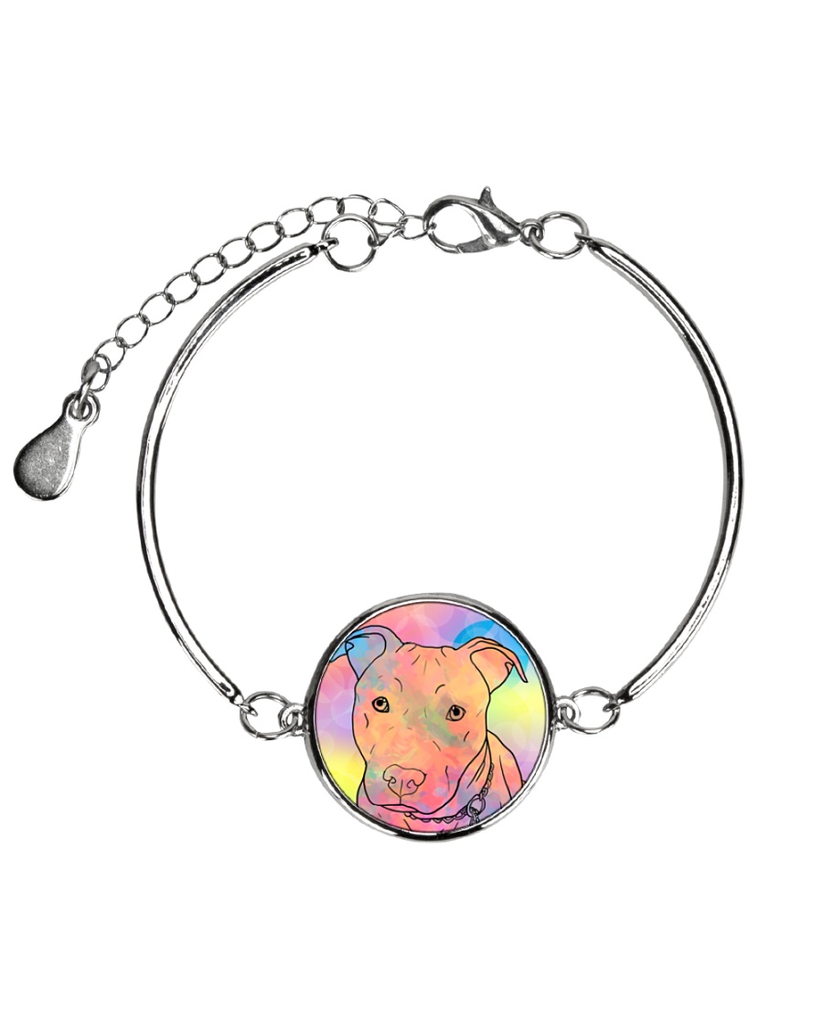 American Pit Bull Terrier Color Summer Metallic Circle Bracelet