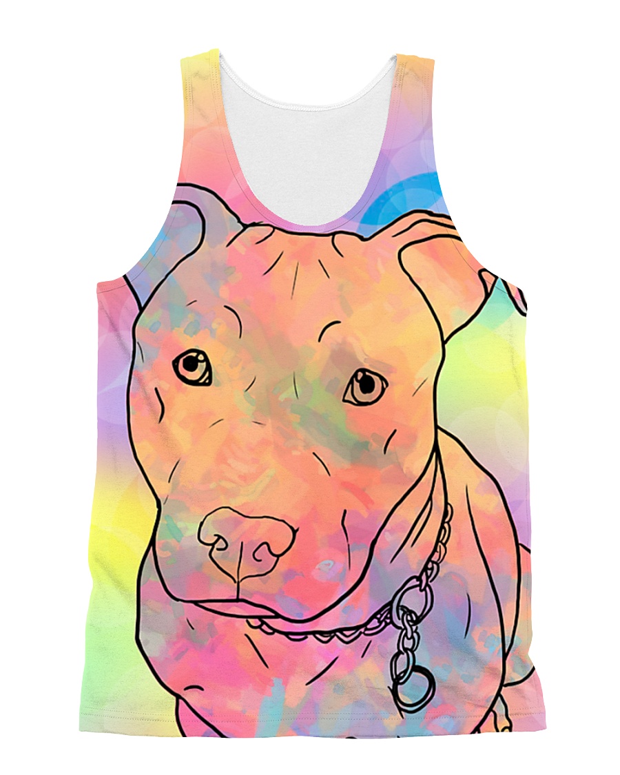 American Pit Bull Terrier Color Summer All-over Unisex Tank