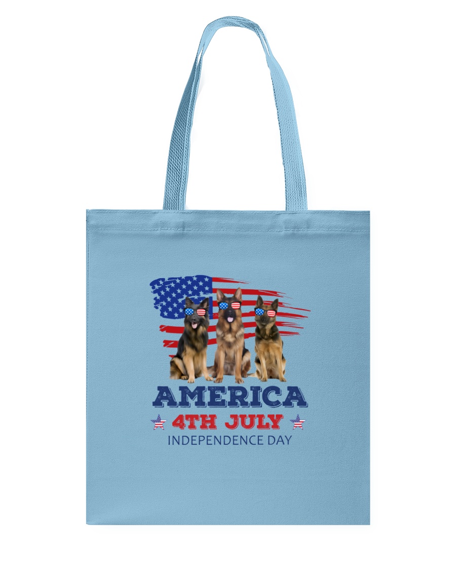 4th July German Shepherd Tote Bag