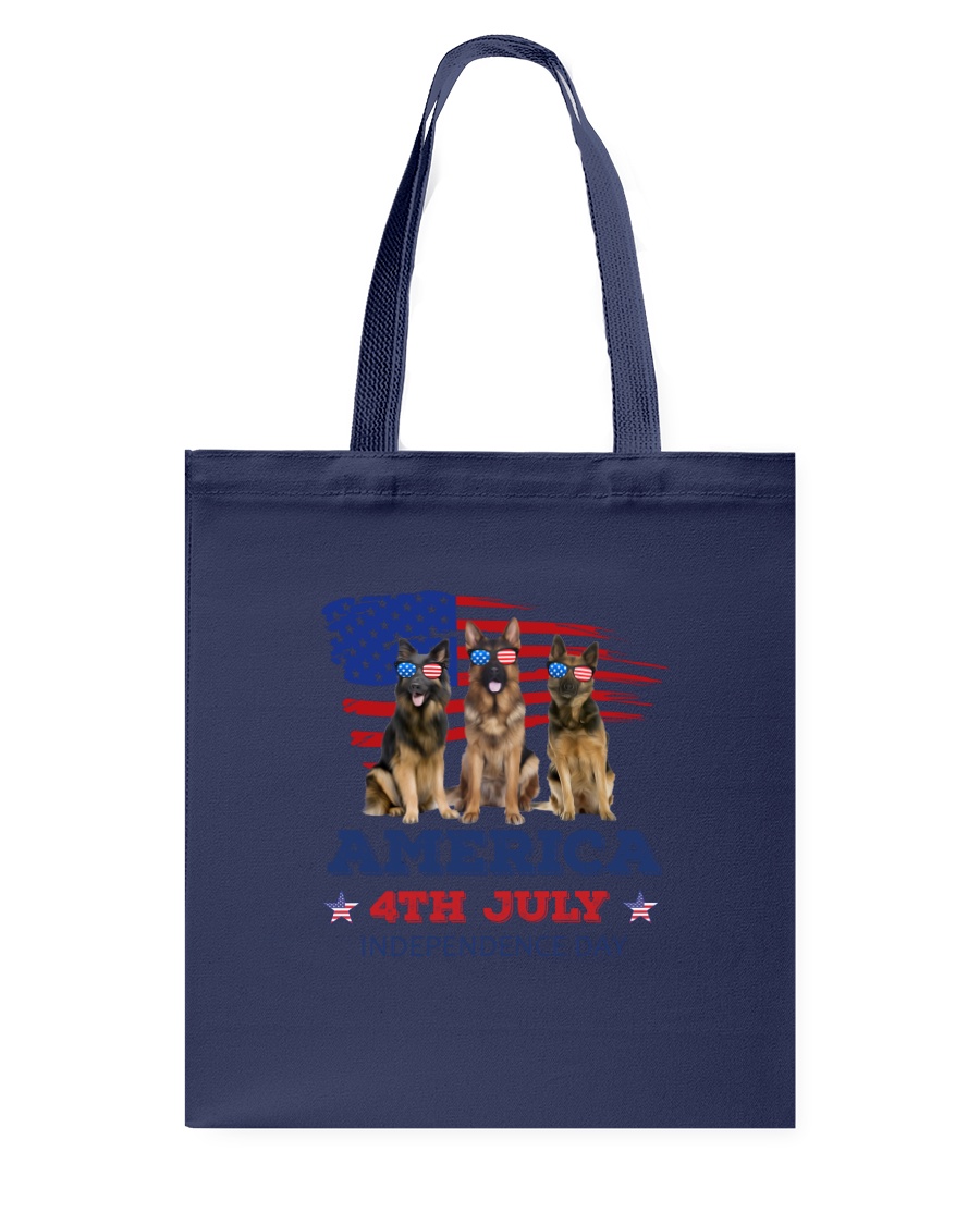 4th July German Shepherd Tote Bag