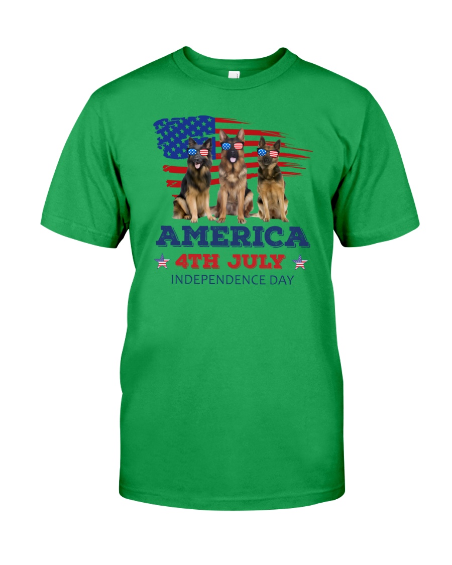 4th July German Shepherd Classic T-Shirt