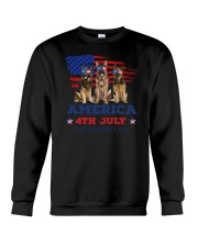 4th July German Shepherd Crewneck Sweatshirt thumbnail