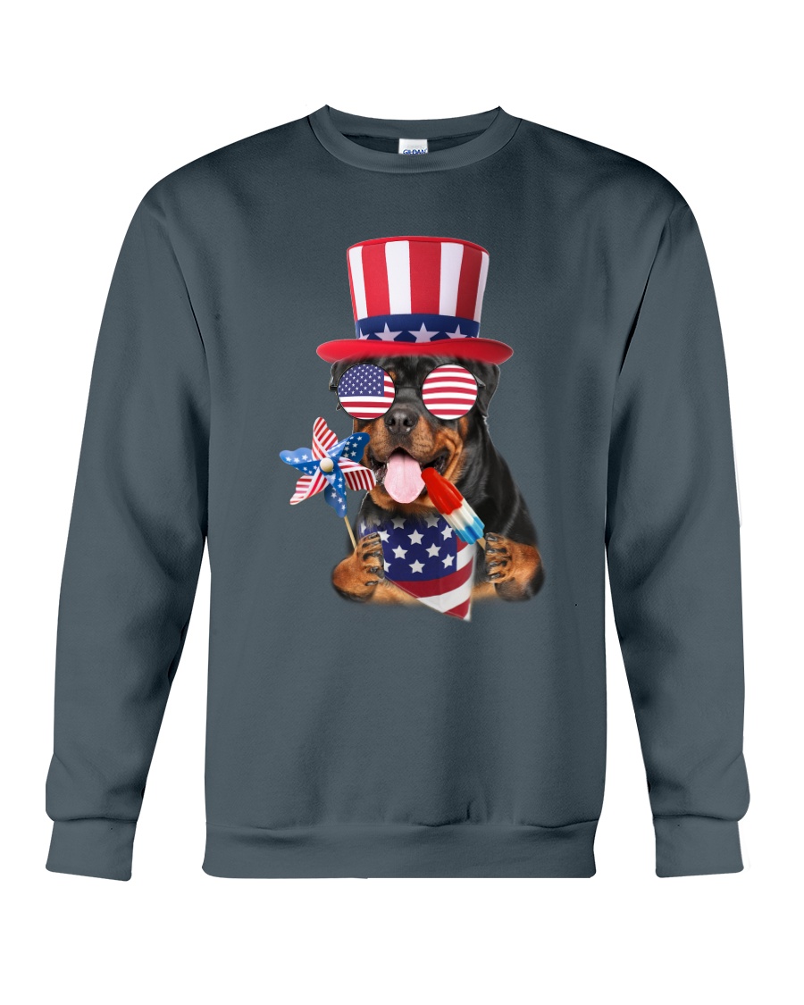 Independence Day Rottweiler Crewneck Sweatshirt