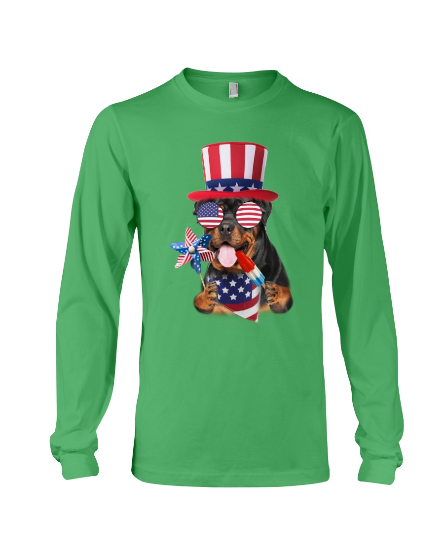 Independence Day Rottweiler Long Sleeve Tee