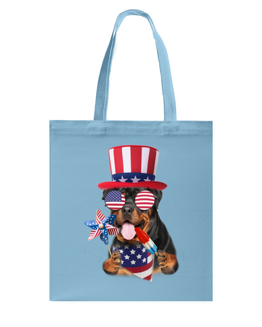 Independence Day Rottweiler Tote Bag