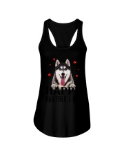 Siberian Husky Happy Pawther Day Ladies Flowy Tank thumbnail