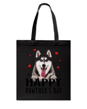 Siberian Husky Happy Pawther Day Tote Bag thumbnail