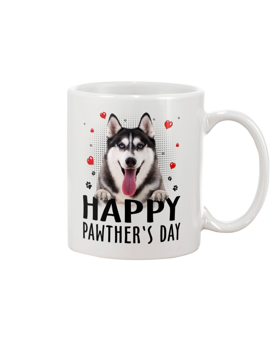 Siberian Husky Happy Pawther Day Mug