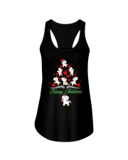 Unicorn Merry Christmas Ladies Flowy Tank thumbnail