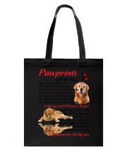Pawprints Golden Retriever Tote Bag thumbnail