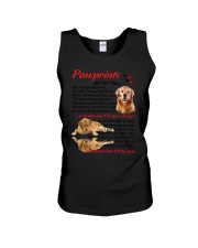Pawprints Golden Retriever Unisex Tank thumbnail