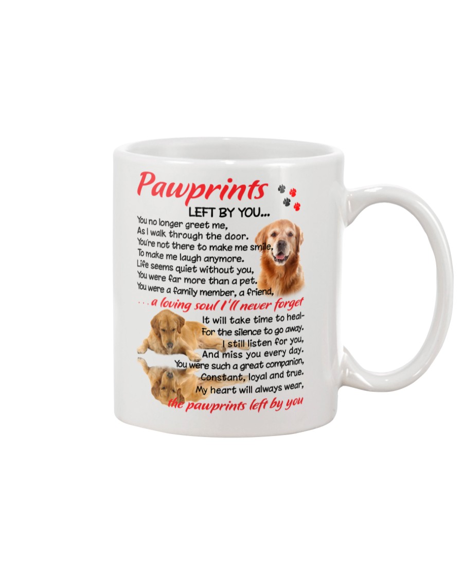 Pawprints Golden Retriever Mug