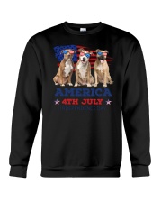 4th July American Staffordshire Terrier Crewneck Sweatshirt thumbnail