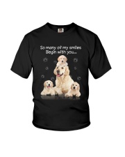 Golden Retriever Begin With You Youth T-Shirt thumbnail